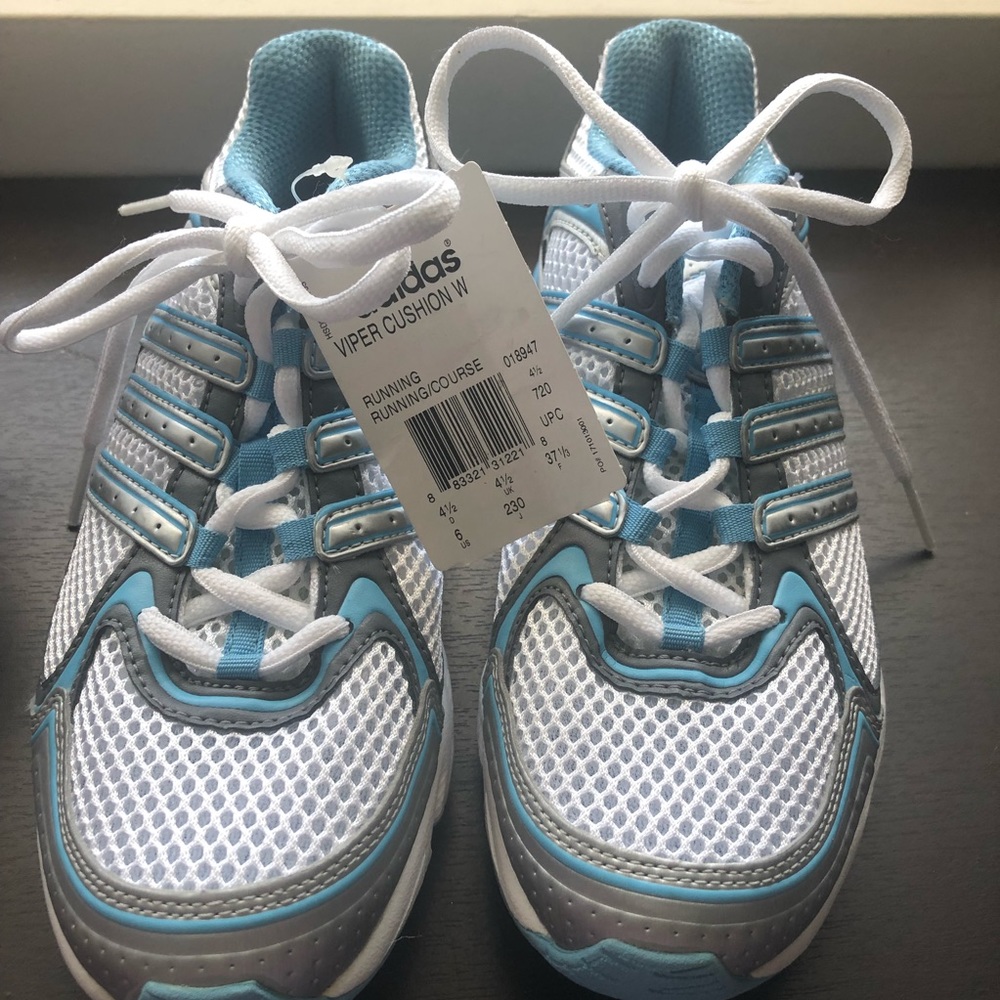 NWT Adidas Light Blue Viper Cushion Running Shoe, Size 6 - Picture 11 of 11